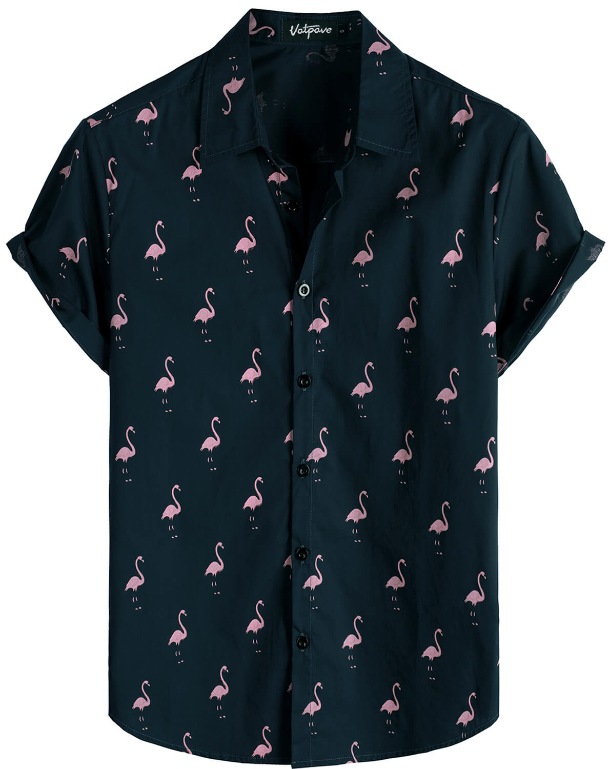 VATPAVE Mens 100% Cotton Hawaiian Shirts Button Down Short Sleeve Beach Shirts Summer Casual Aloha Shirts