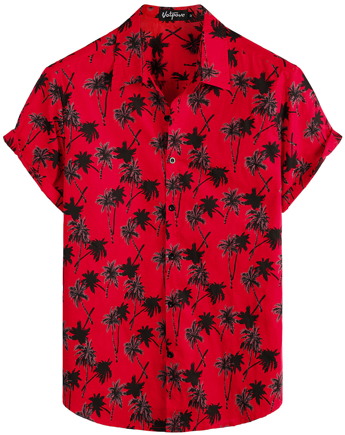 VATPAVE Mens 100% Cotton Hawaiian Shirts Button Down Short Sleeve Beach Shirts Summer Casual Aloha Shirts