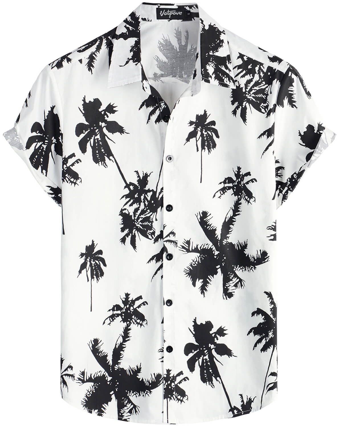 VATPAVE Mens 100% Cotton Hawaiian Shirts Button Down Short Sleeve Beach Shirts Summer Casual Aloha Shirts