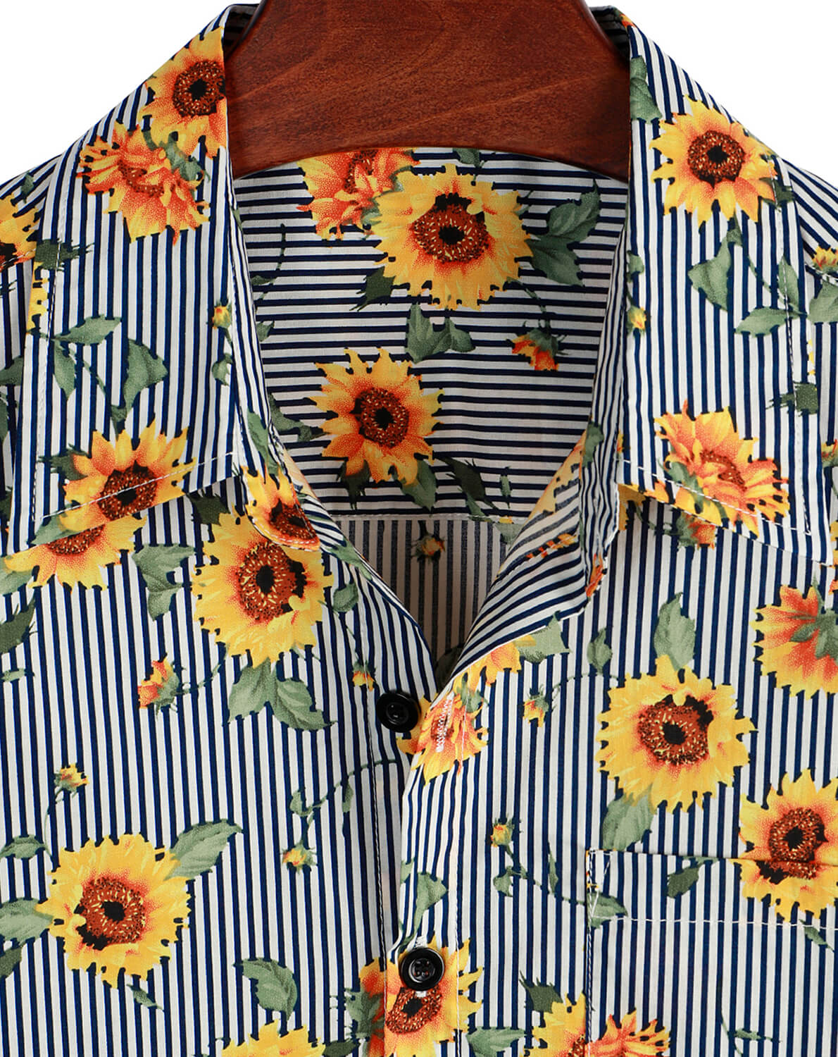 VATPAVE Mens Floral Hawaiian Shirt Casual Button Down Short Sleeve