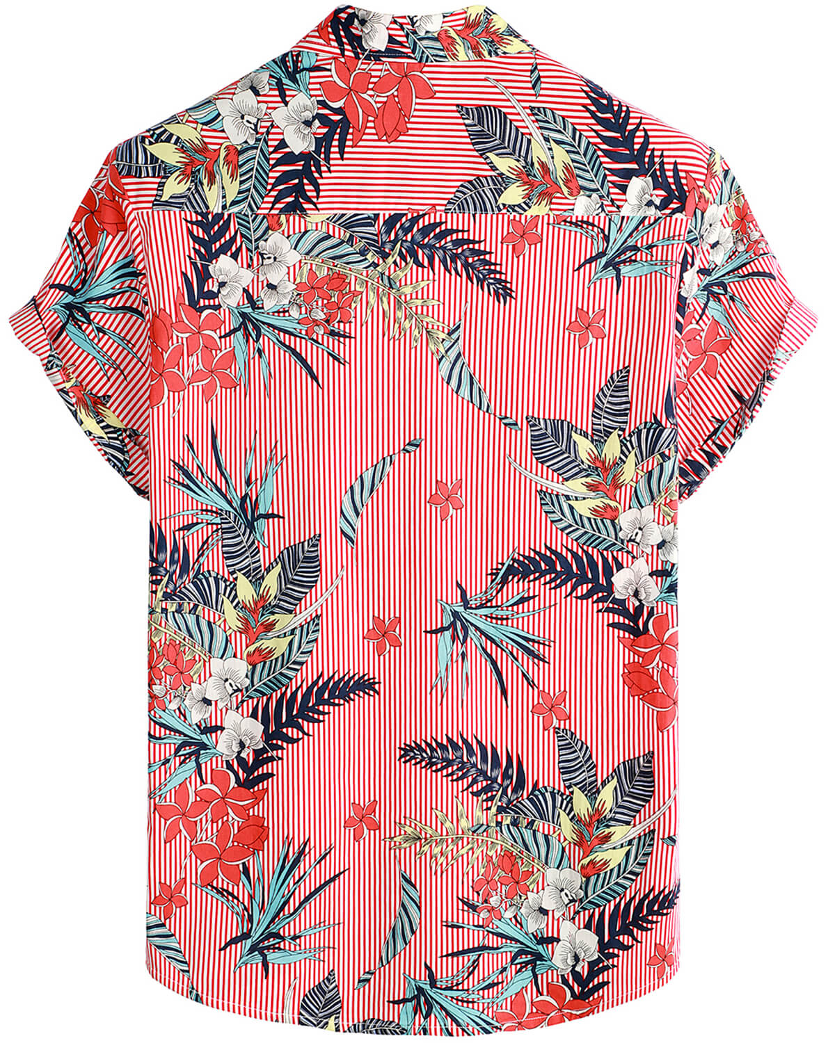 VATPAVE Mens Floral Hawaiian Shirt Casual Button Down Short Sleeve Aloha Beach Shirts