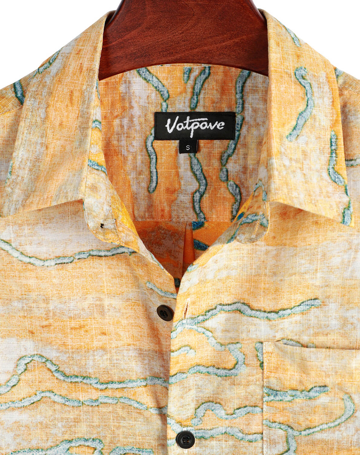 VATPAVE Mens Front Pocket Hawaiian Shirts Casual Short Sleeve Button Down Beach Shirts