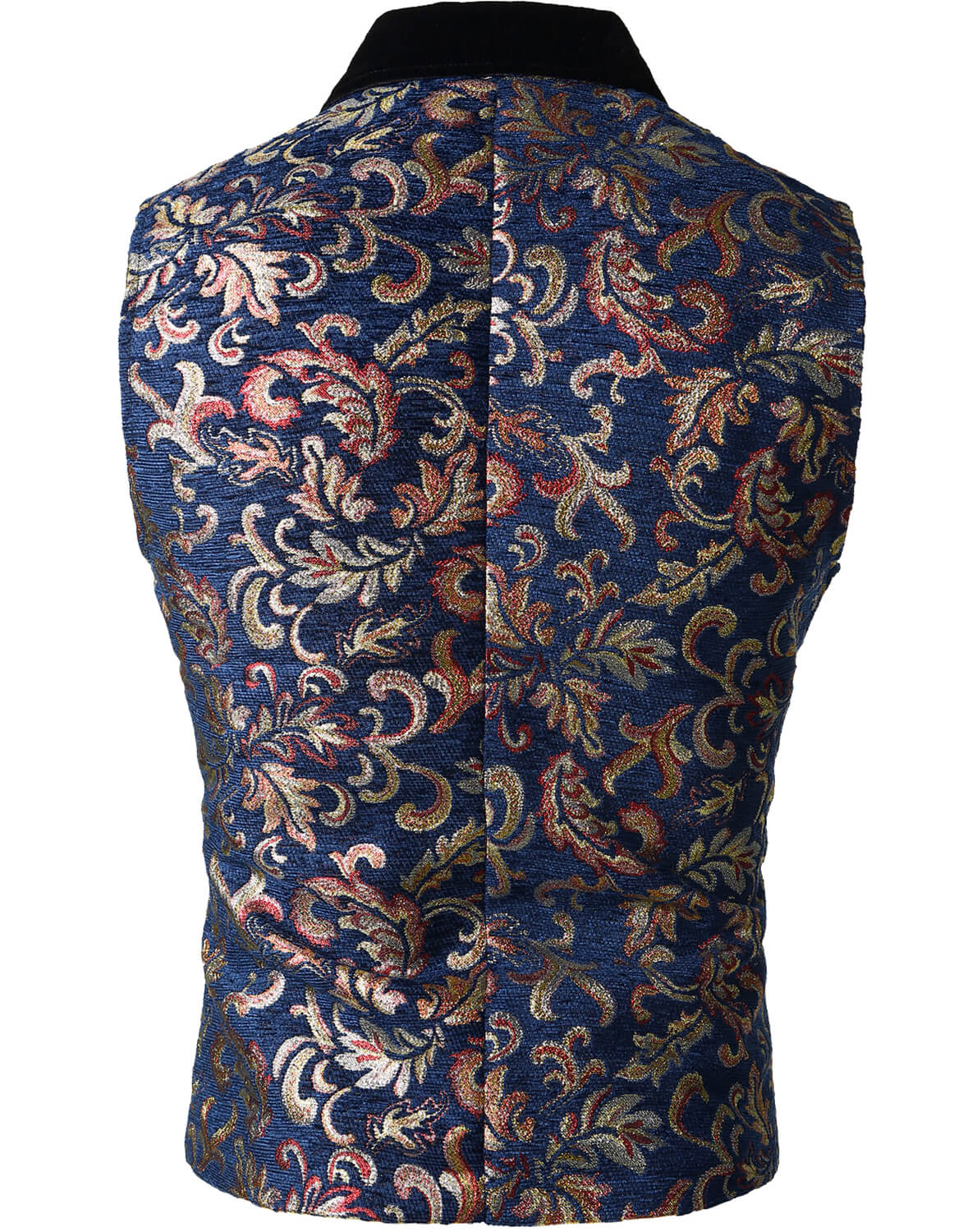 VATPAVE Mens Victorian Double Breasted Vest Gothic Steampunk Waistcoat