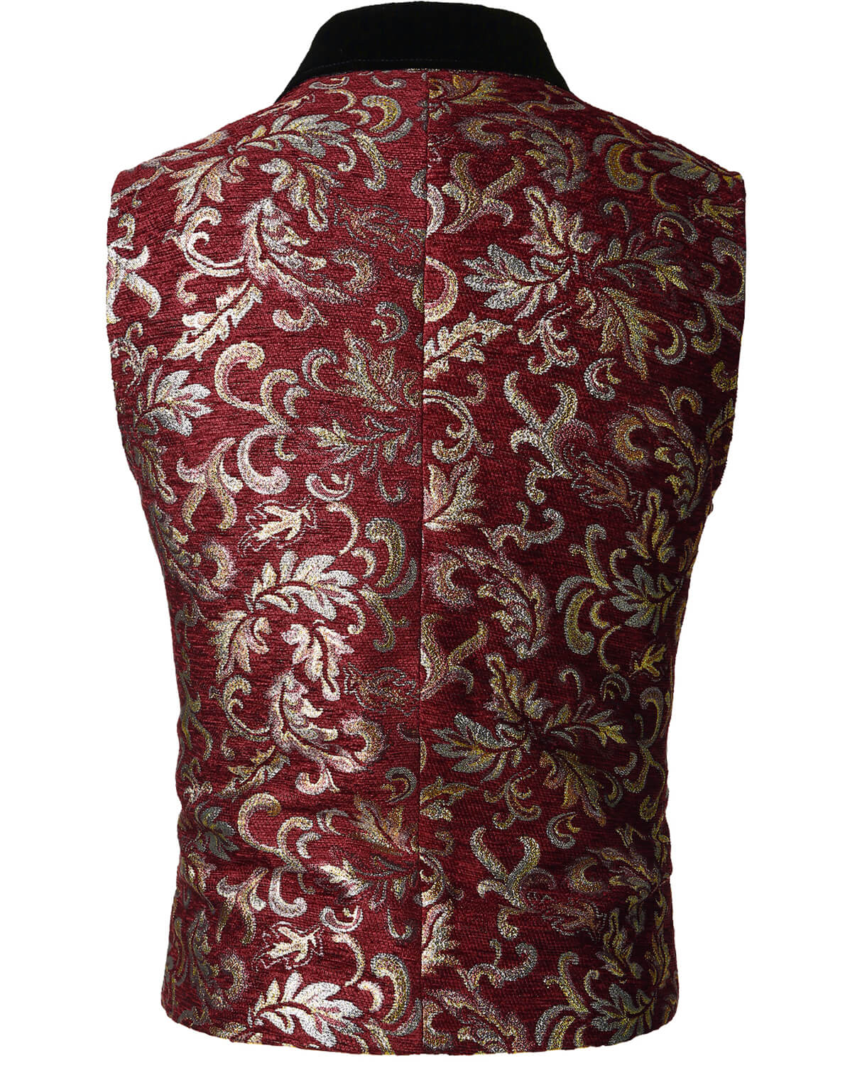 VATPAVE Mens Victorian Double Breasted Vest Gothic Steampunk Waistcoat