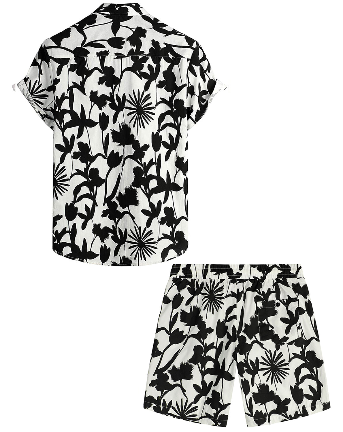 VATPAVE Mens Hawaiian Shirts Button Down Short Sleeve Beach Shirts Suits Summer Casual Aloha Outfits