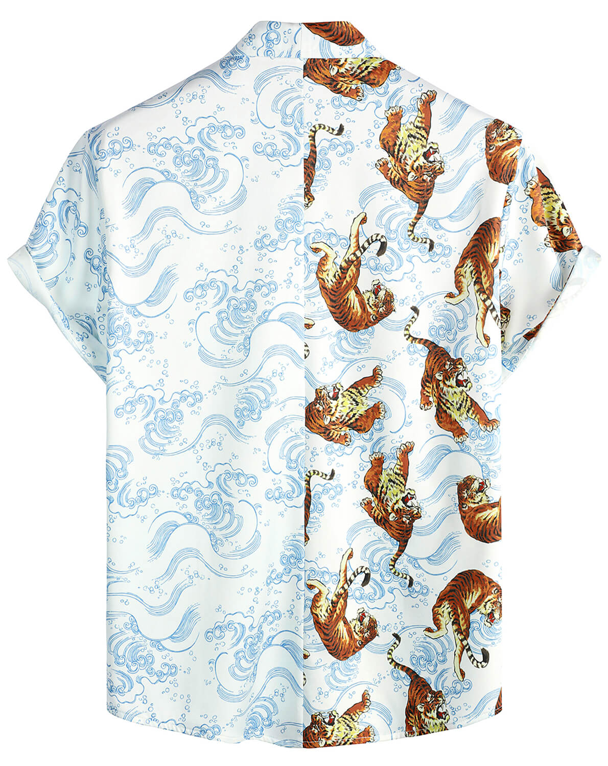 VATPAVE Mens Hawaiian Flamingo Shirts Casual Short Sleeve Button Down Shirt Summer Shirts