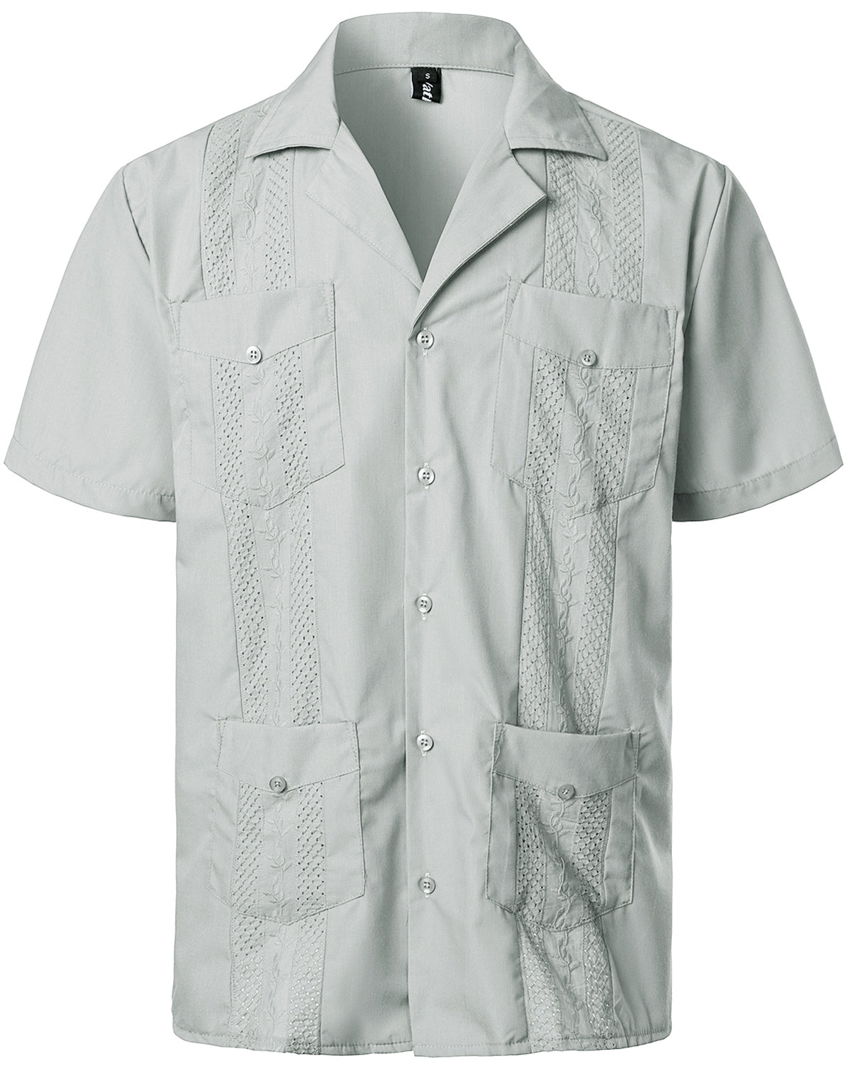 VATPAVE Mens Short Sleeve Button Down Cuban Guayabera Shirts