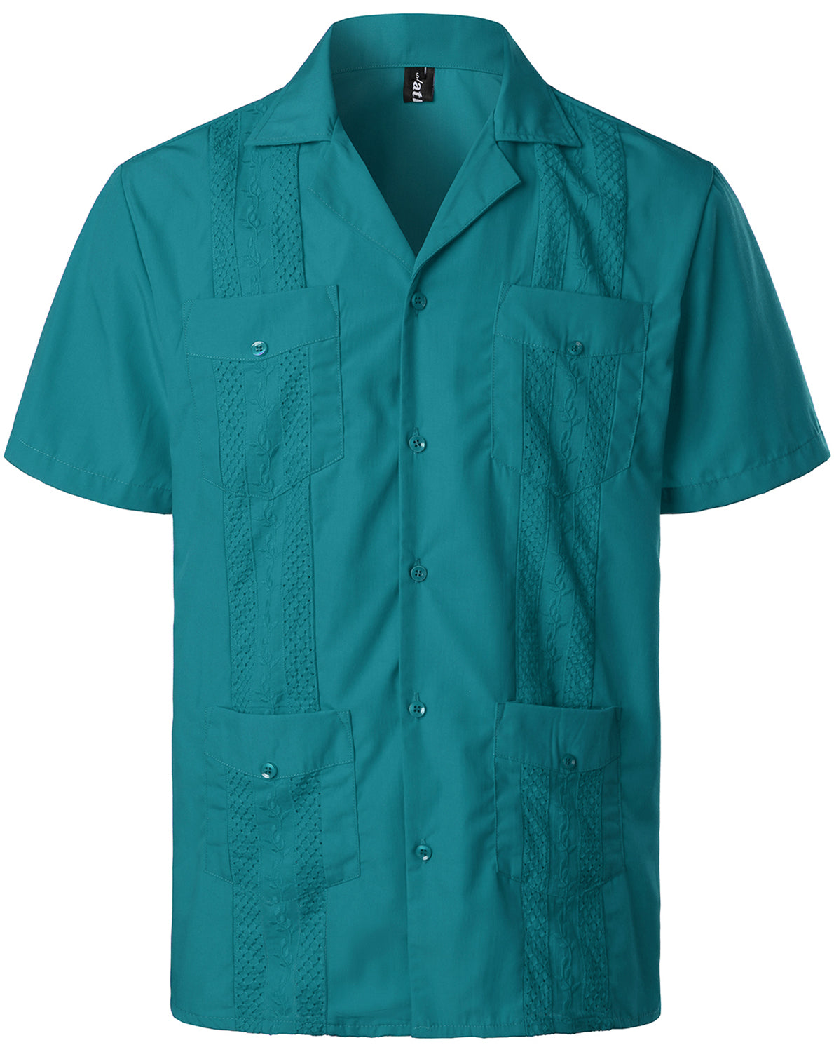 VATPAVE Mens Short Sleeve Button Down Cuban Guayabera Shirts