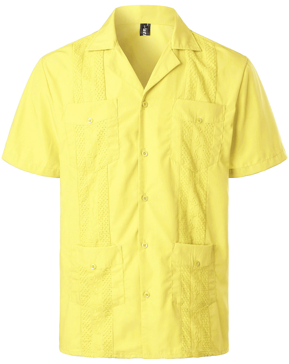 VATPAVE Mens Short Sleeve Button Down Cuban Guayabera Shirts