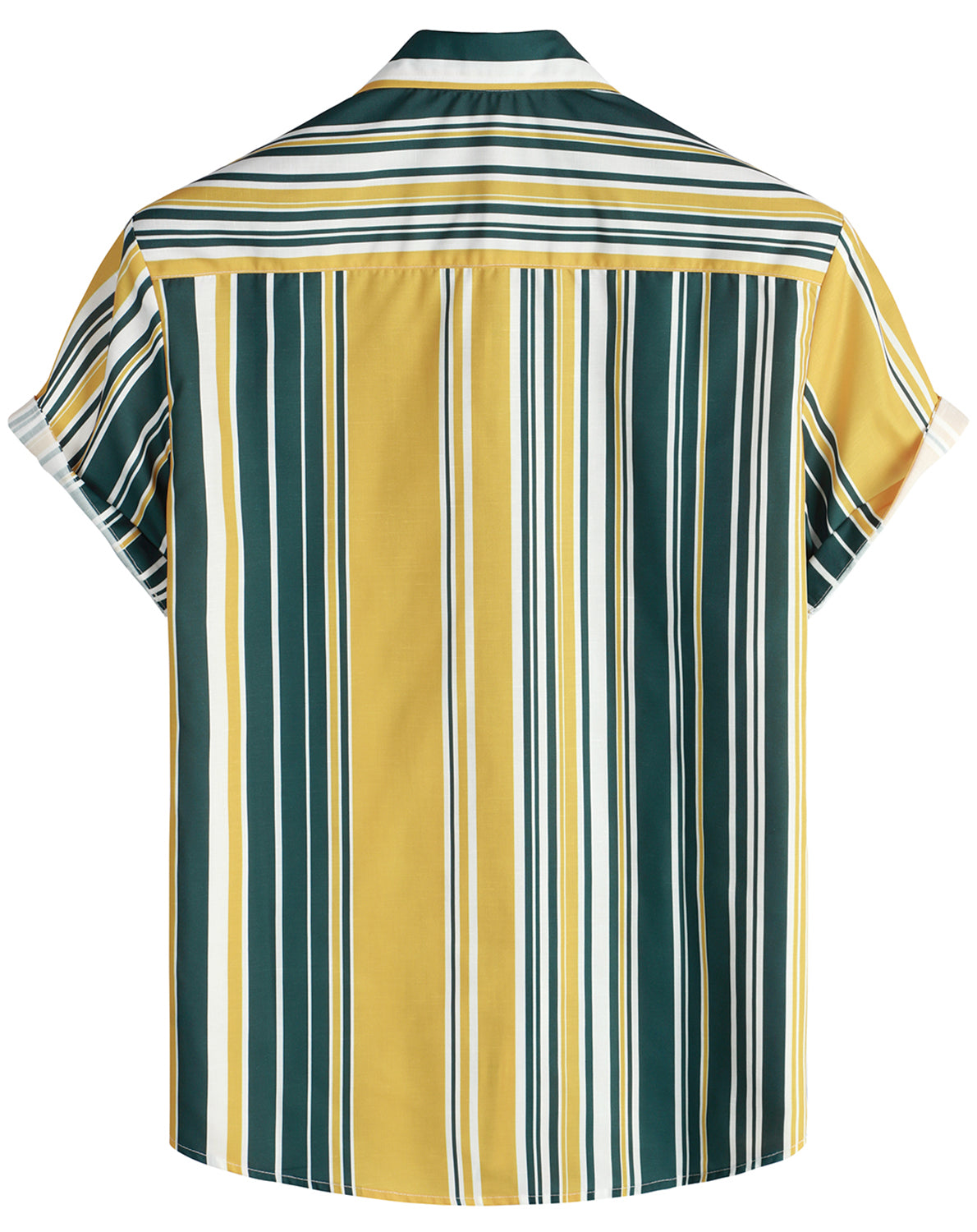VATPAVE Mens Striped Hawaiian Shirts Casual Button Down Short Sleeve Summer Shirts