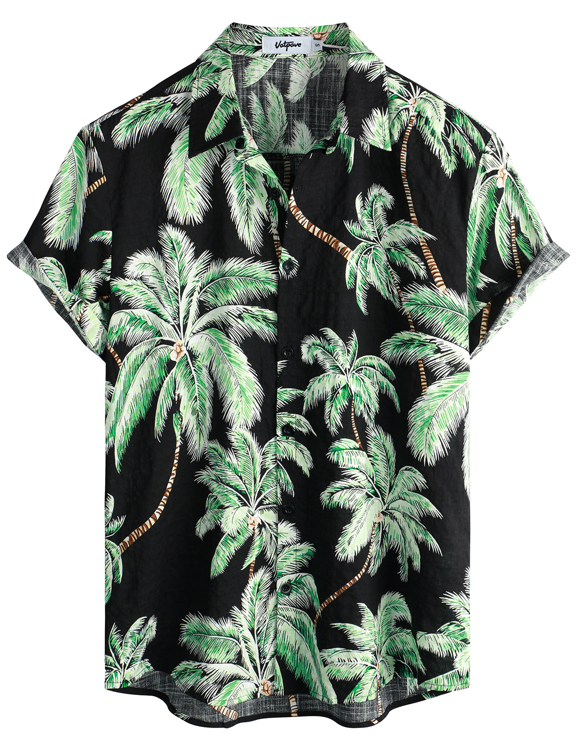 Men's Casual Button Down Short Sleeve Shirt – Textured Hawaiian Summer Vacation Beach Shirt With Pocket