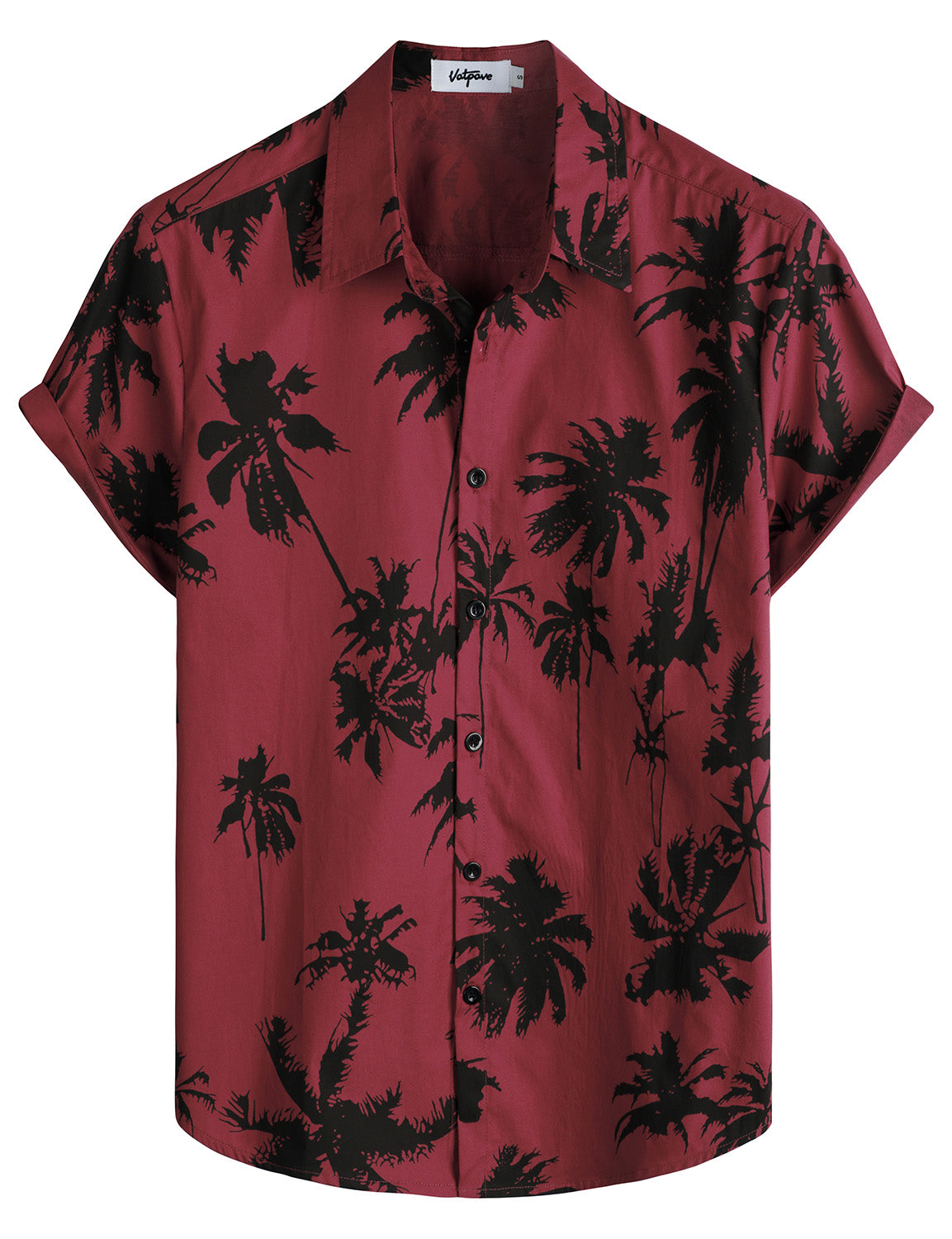 VATPAVE Mens 100% Cotton Hawaiian Shirts Button Down Short Sleeve Beach Shirts Summer Casual Aloha Shirts