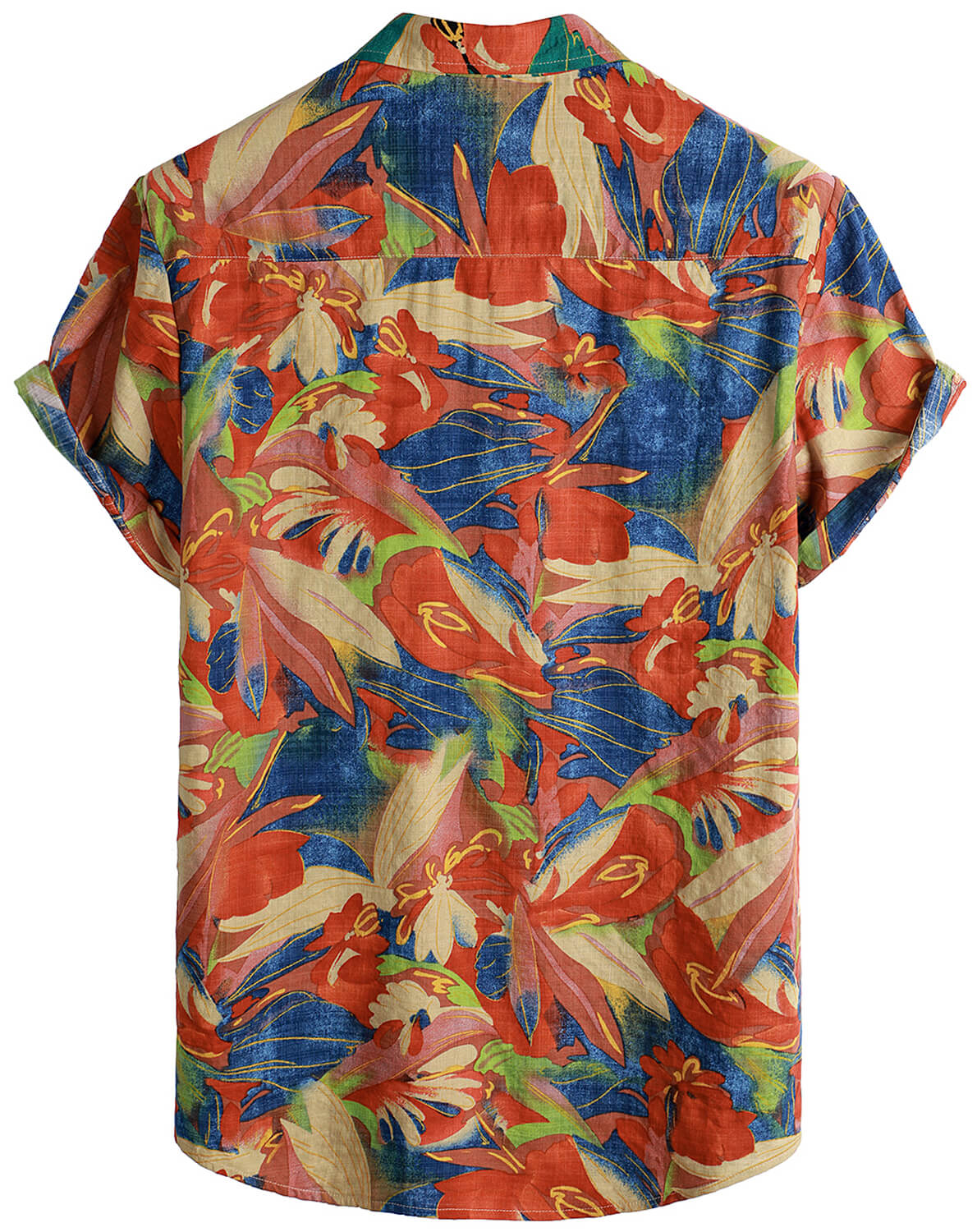 VATPAVE Mens Summer Tropical Shirts Short Sleeve Button Down Aloha Hawaiian Shirts