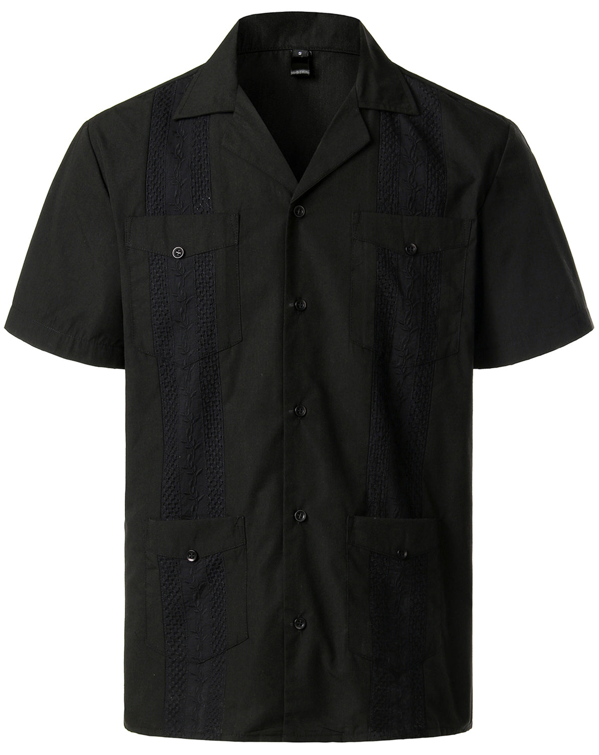 VATPAVE Mens Short Sleeve Button Down Cuban Guayabera Shirts