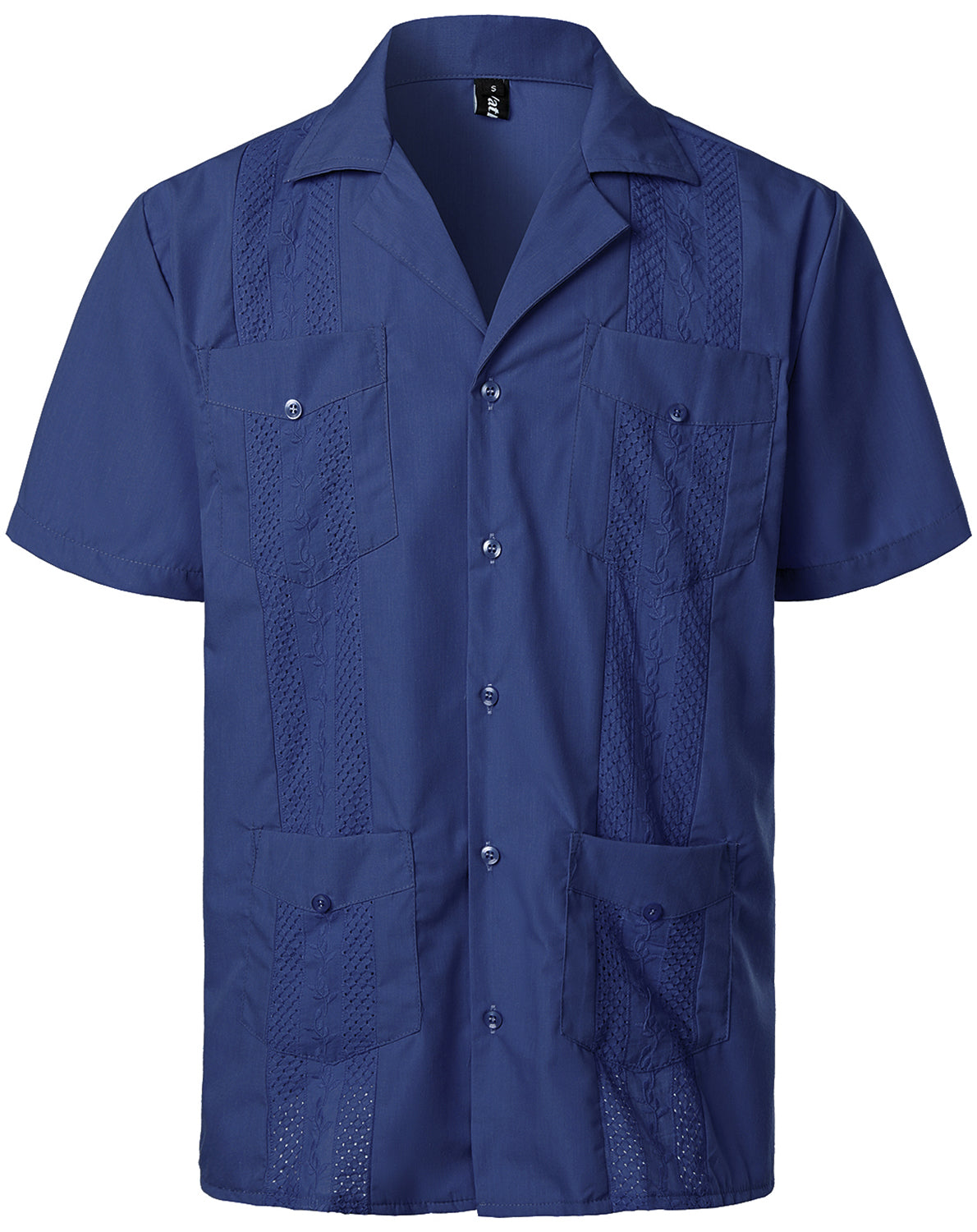 VATPAVE Mens Short Sleeve Button Down Cuban Guayabera Shirts